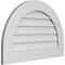 Ekena Millwork Round Top Surface Mount PVC Gable Vent: Non-Functional, w/ 3-1/2"W x 1"P Standard Frame, 30"W x 20"H GVPRT30X2001SN - alternate 2